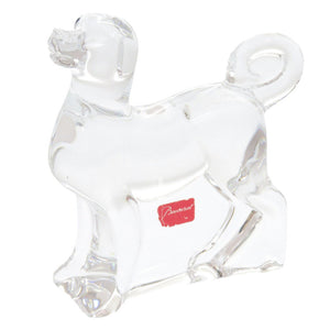 新品同様 バカラ 犬 クリスタル クリア オブジェ 0491【中古】Baccarat