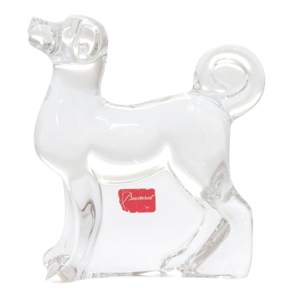 新品同様 バカラ 犬 クリスタル クリア オブジェ 0491【中古】Baccarat