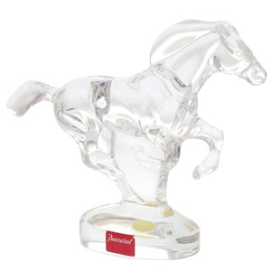新品同様 バカラ 馬 クリスタル クリア オブジェ 0492【中古】Baccarat
