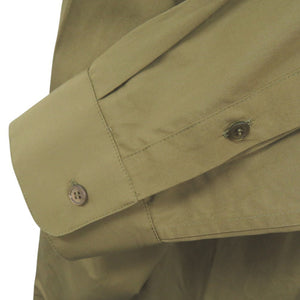 サルヴァトーレフェラガモ 比翼ボタン 長袖シャツ 13H614 737470 コットン カーキ 0531【中古】Salvatore Ferragamo