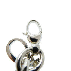 美品 グッチ マルチロゴ Gロゴ ドロップチャーム ドッグタグ バンブー ブレスレット シルバー925 0547【中古】GUCCI