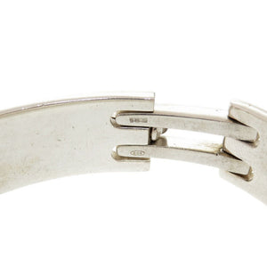 美品 グッチ ロゴ プレート シルバー925 ブレスレット 0548【中古】GUCCI