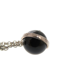 美品 グッチ オニキスビーズ ブレスレット シルバー925 オニキス ブラック 0550【中古】GUCCI