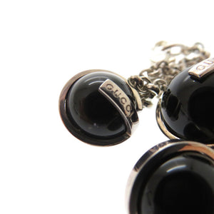 美品 グッチ オニキスビーズ ブレスレット シルバー925 オニキス ブラック 0550【中古】GUCCI