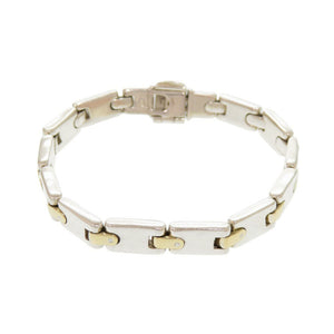 美品 ティファニー Hリンク コンビ シルバー925 シルバー ゴールド ブレスレット 0551【中古】TIFFANY&Co.