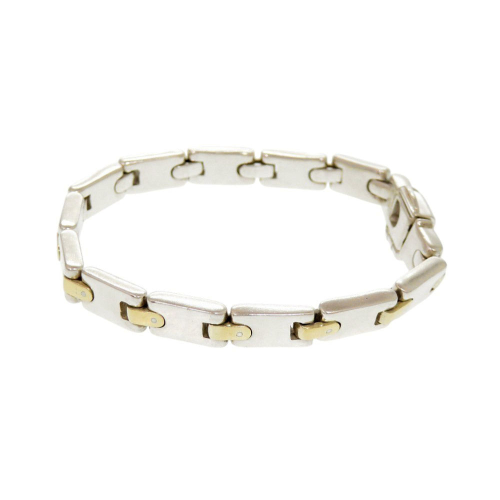 美品 ティファニー Hリンク コンビ シルバー925 シルバー ゴールド ブレスレット 0551【中古】TIFFANY&Co.
