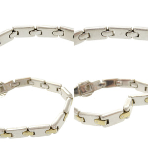 美品 ティファニー Hリンク コンビ シルバー925 シルバー ゴールド ブレスレット 0551【中古】TIFFANY&Co.