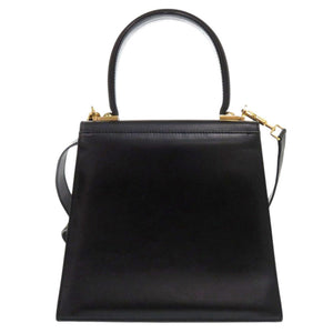 サルヴァトーレフェラガモ ガンチーニ AQ-212193 レザー ブラック 2way ハンドバッグ 黒 0552【中古】Salvatore Ferragamo