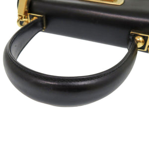 サルヴァトーレフェラガモ ガンチーニ AQ-212193 レザー ブラック 2way ハンドバッグ 黒 0552【中古】Salvatore Ferragamo