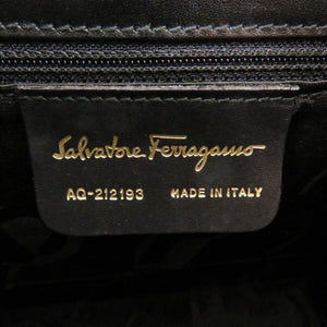 サルヴァトーレフェラガモ ガンチーニ AQ-212193 レザー ブラック 2way ハンドバッグ 黒 0552【中古】Salvatore Ferragamo