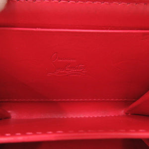 美品 クリスチャンルブタン スタッズ レザー ブラック コインケース 財布 黒 0555【中古】Christian Louboutin