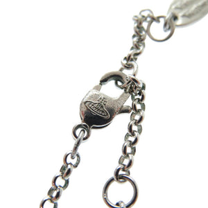 新品同様 ヴィヴィアンウエストウッド オーブ ネックレス ラインストーン シルバー 0594【中古】Vivienne Westwood