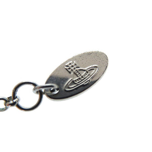 新品同様 ヴィヴィアンウエストウッド オーブ ネックレス ラインストーン シルバー 0594【中古】Vivienne Westwood