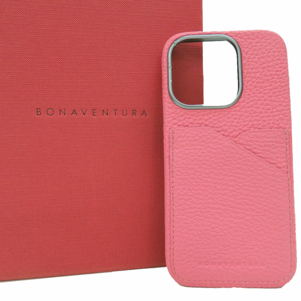 美品 ボナベンチュラ iPhone 15Pro バックカバーケース アイフォンケース SN.0010013275 BPCT15P-AP 携帯 スマホアクセサリー レザー アザレ 0597【中古】BONAVENTUR