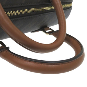 新品同様 フルラ 2WAY Varsity Stayle ヴァーシティ ハンドバッグ ショルダーバッグ ボストンバッグ PVC ブラウン 0600【中古】FURLA