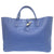 美品 ロンシャン ロゾ トートバッグ クロコ調 クロコ型押し ショルダートート レザー ブルー 0603【中古】Longchamp