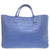 美品 ロンシャン ロゾ トートバッグ クロコ調 クロコ型押し ショルダートート レザー ブルー 0603【中古】Longchamp