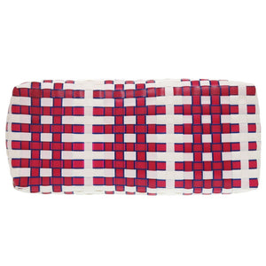 美品 マルニ バスケットバッグ ポリプロピレン レッド/ホワイト トートバッグ 赤 白 0607【中古】MARNI