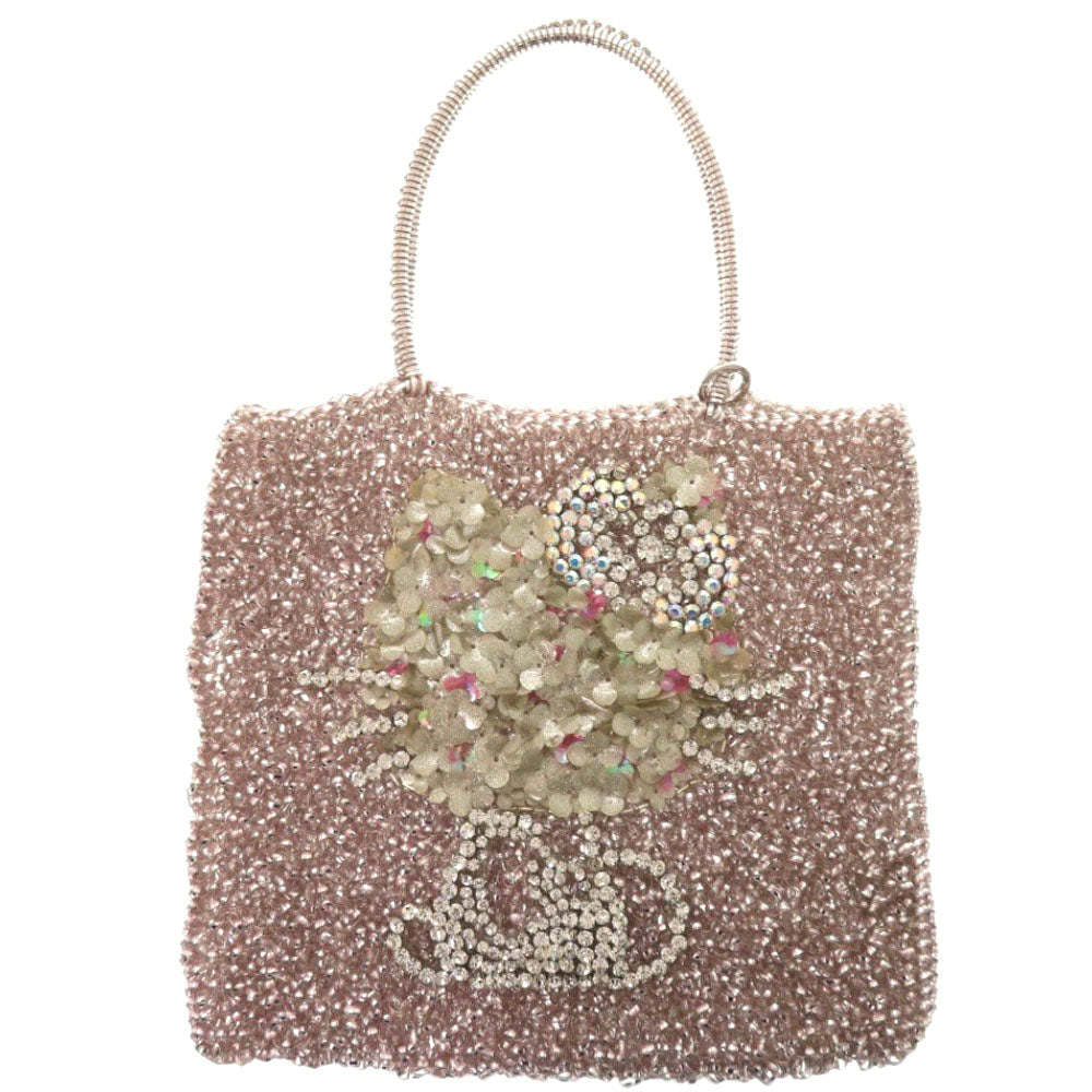 美品 アンテプリマ ハローキティ ワイヤーバッグ ワイヤー ピンク ハンドバッグ 0611【中古】ANTEPRIMA