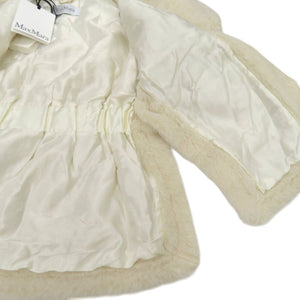 新品同様 マックスマーラ テディベア ケープ 23473607336 SM ポンチョ アルパカ ホワイト 0618【中古】MAX MARA