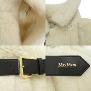 新品同様 マックスマーラ テディベア ケープ 23473607336 SM ポンチョ アルパカ ホワイト 0618【中古】MAX MARA