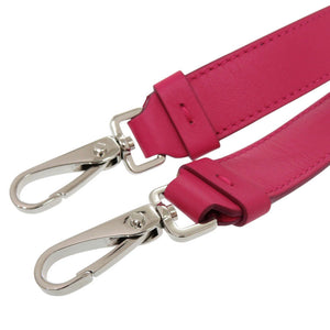 新品同様 トッズ レザー ピンク シルバー ショルダーストラップ 0624【中古】TOD’S