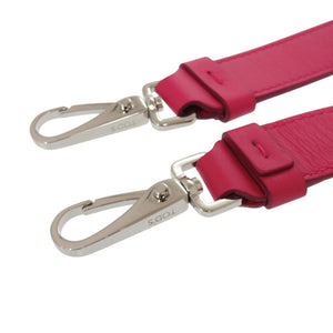 新品同様 トッズ レザー ピンク シルバー ショルダーストラップ 0624【中古】TOD’S