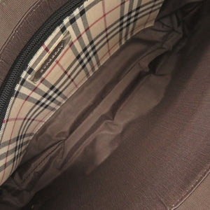 美品 バーバリー レザー ブラック ショルダーバッグ 黒 0633【中古】BURBERRY