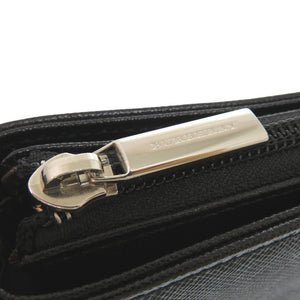 美品 バーバリー レザー ブラック ショルダーバッグ 黒 0633【中古】BURBERRY