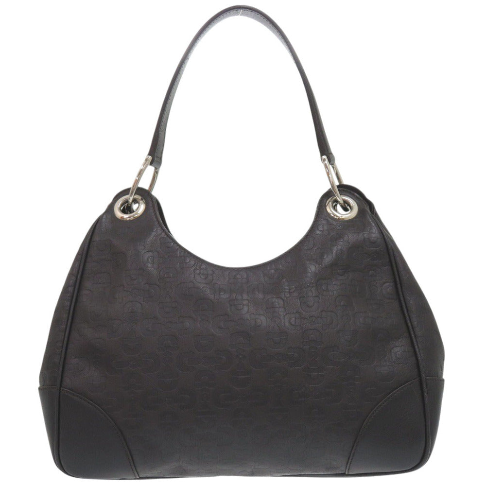 美品 グッチ 257265 レザー ブラック ショルダーバッグ 黒 0635【中古】GUCCI