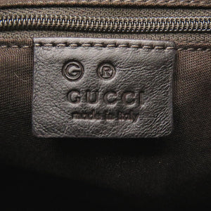 美品 グッチ 257265 レザー ブラック ショルダーバッグ 黒 0635【中古】GUCCI
