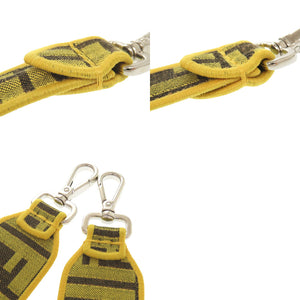 新品同様 フェンディ × フラグメント バゲット 8BR600 キャンバス イエロー 2WAY ハンドバッグ ショルダーバッグ 0664【中古】FENDI