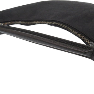 新品同様 グッチ ワンショルダーバッグ 124357 002214 GGキャンバス レザー ブラック ハンドバッグ 黒 0666【中古】GUCCI