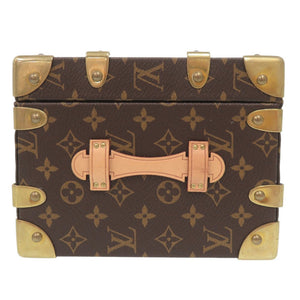 美品 ルイ ヴィトン マル フルール フラワートランク M41504 モノグラムキャンバス ブラウン LV 0669【中古】LOUIS VUITTON