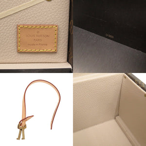 美品 ルイ ヴィトン マル フルール フラワートランク M41504 モノグラムキャンバス ブラウン LV 0669【中古】LOUIS VUITTON