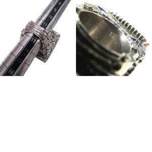 美品 クリスチャンディオール ラピスラズリ ヴィンテージ リング 指輪 天然石 金属 約12号 ユニセックス ブルー 0709【中古】Christian Dior