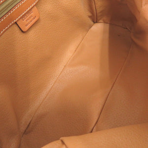 美品 セリーヌ マカダム PVC レザー ブラウン ハンドバッグ 0710【中古】CELINE