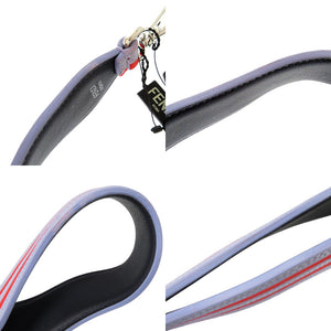 未使用品 フェンディ ストラップ ユー スウェード レザー レッド系 パープル系 ショルダーストラップ 0712【中古】FENDI