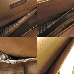 美品 バーバリー ハンドバッグ PVC ベージュ 0738【中古】BURBERRY