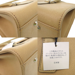 美品 バーバリー ハンドバッグ PVC ベージュ 0738【中古】BURBERRY