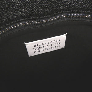 美品 メゾン マルジェラ 4ステッチ S55WC0125 レザー ブラック トートバッグ 黒 0748【中古】Maison Margiela