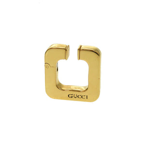 美品 グッチ スクエア イヤーカフ メタル ゴールド アクセサリー 0755 【中古】 GUCCI
