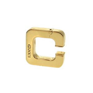 美品 グッチ スクエア イヤーカフ メタル ゴールド アクセサリー 0755 【中古】 GUCCI