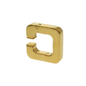 美品 グッチ スクエア イヤーカフ メタル ゴールド アクセサリー 0755 【中古】 GUCCI