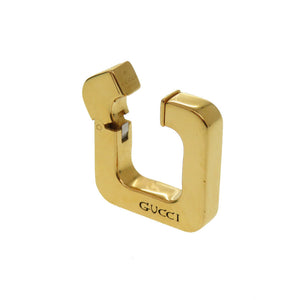 美品 グッチ スクエア イヤーカフ メタル ゴールド アクセサリー 0755 【中古】 GUCCI