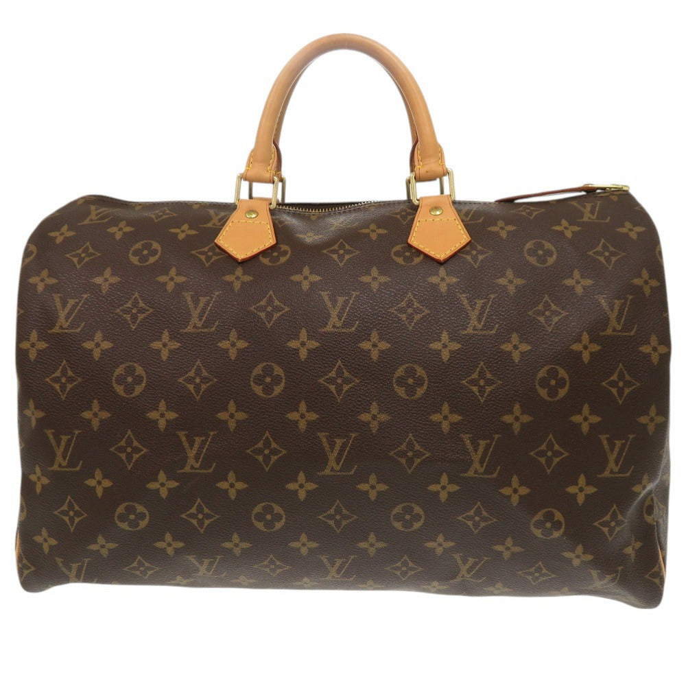 美品 ルイ ヴィトン スピーディ40 モノグラム M41522 ブラウン ハンドバッグ LV 0766【中古】LOUIS VUITTON