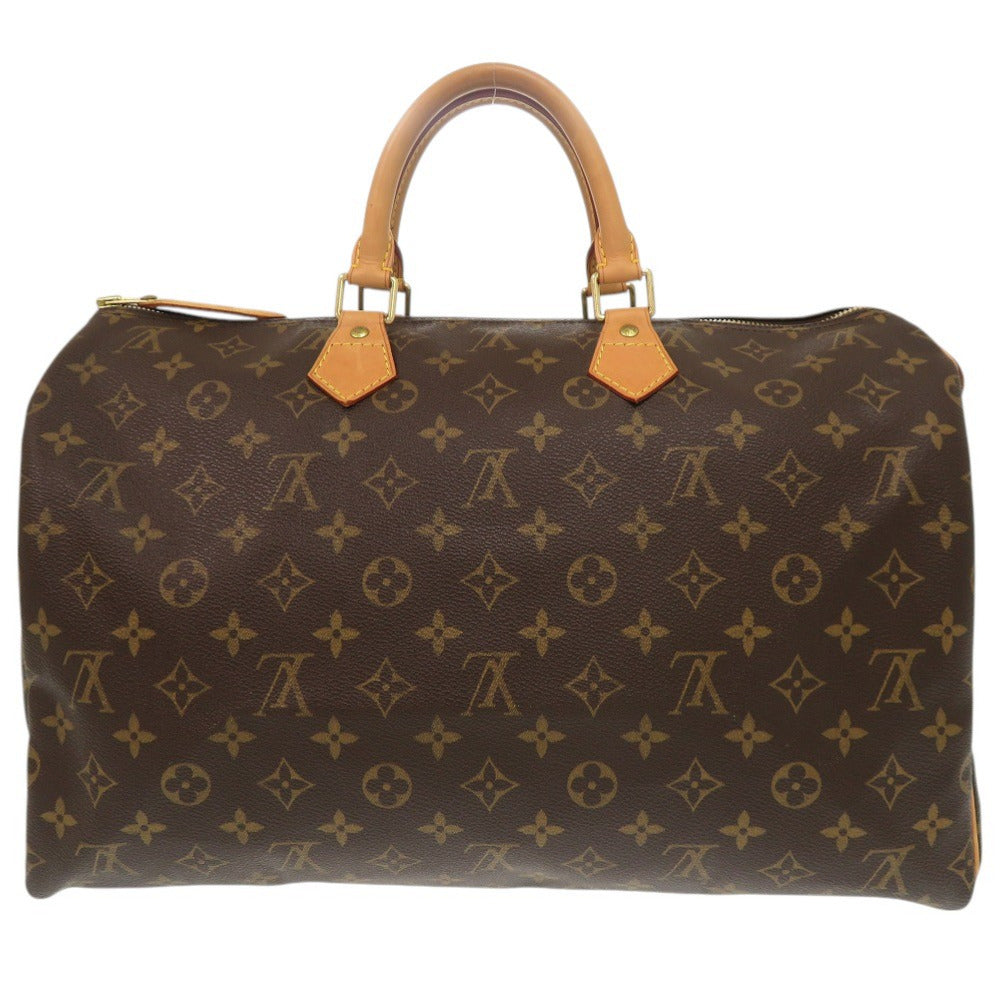 美品 ルイ ヴィトン スピーディ40 モノグラム M41522 ブラウン ハンドバッグ LV 0766【中古】LOUIS VUITTON