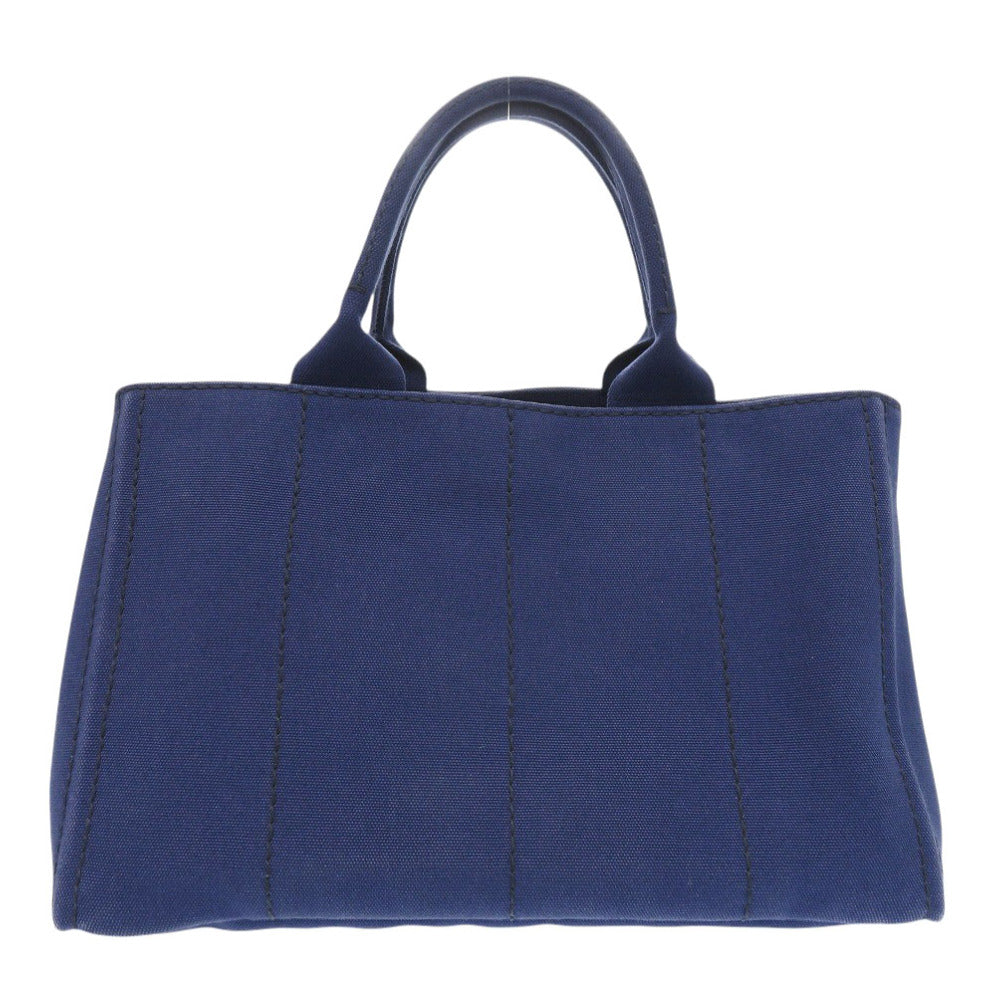 プラダ カナパ トート キャンバス ブルー ハンドバッグ 青 0776【中古】PRADA