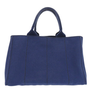 プラダ カナパ トート キャンバス ブルー ハンドバッグ 青 0776【中古】PRADA