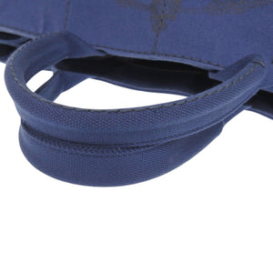 プラダ カナパ トート キャンバス ブルー ハンドバッグ 青 0776【中古】PRADA